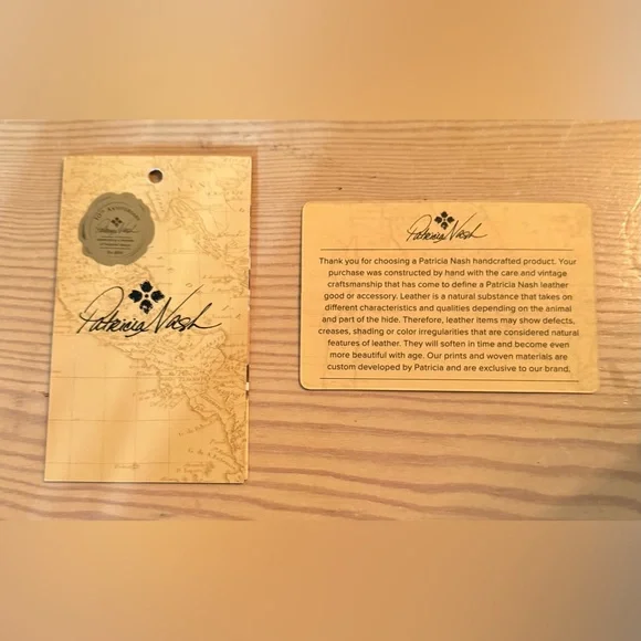 👜 Patricia Nash Abstract Animal Print Benvenuto Leather Tote - Picture 9 of 11